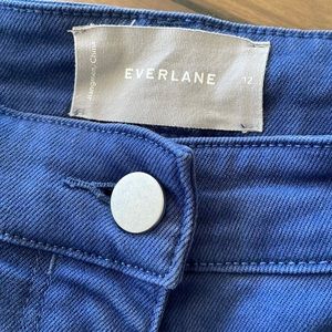 Everlane Wide leg cropped canvas pant sz 12
